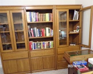 set of 3 bookcases (may be sold to new homeowner)