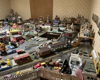 An entire train display - all items can be purchased individually.