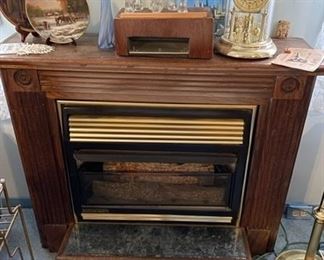 Electric fireplace. 