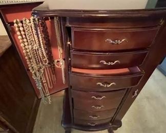 Jewelry armoire.