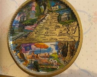 Vintage Tom Virginia tray.