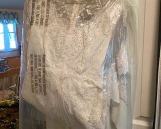 Vintage wedding dress.