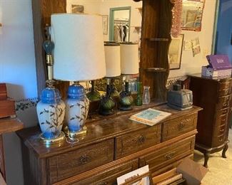 Matching bureau with mirror.