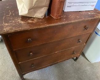 Three drawer chest.