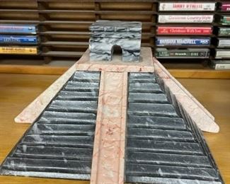 Marble pyramid.
