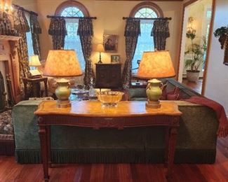 sofa table: 32 x 58 x 19