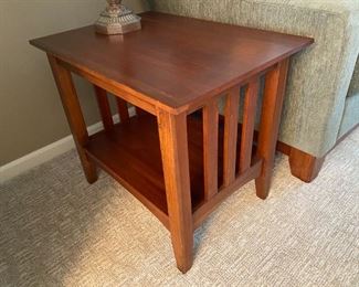 Mission style end table