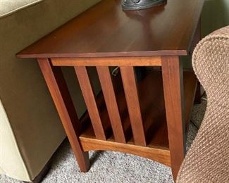 Mission style end table