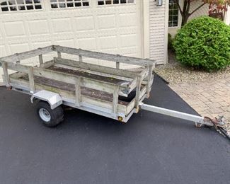 2003 Aluminum Snowmobile/utility Trailer (5' x  8')       Please note: This item may be sold ahead of Sale.