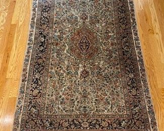 Chinese oriental superfine 100% silk handmade rug                                                                      Measures 5' 10" x 3' 4"