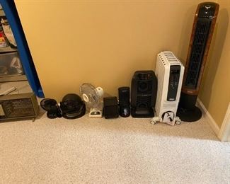Assorted Space Heaters/Fans