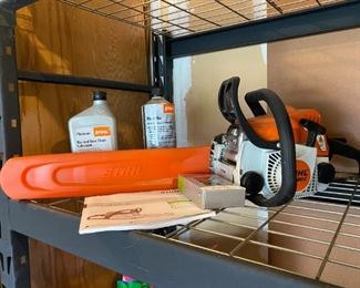 Stihl MS 180 C Chain Saw with owners manual