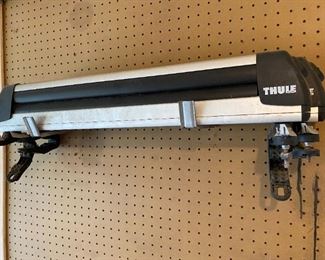 THULE 724 Rooftop Carrier Rack (2) w/Clamp-On Hardware 4 Ski Or 2 Snowboard