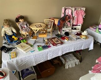 American Girl dolls and accessories