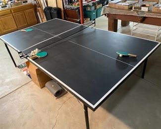 Ping Pong Table                                                                             Measures 4' x 8'                                                                                   Please note: This item may be sold before the Sale