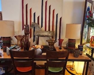 Mid-Century Art and Furniture Collection including Lamps, Tables, Chairs, Dressers, Armoires, Sideboards, Paintings, Sculpture, Ceramics and Glass, plus Vintage Decor & Antiques