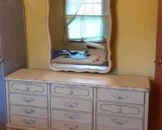 French Provincial Style Dresser With Mirror https://ctbids.com/estate-sale/17888/item/1780470