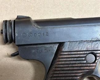 NAMBU TYPE 14 PISTOL WITH CANVAS HOLSTER AND BRING BACK PAPERS