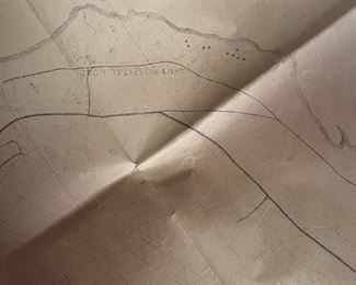 Battlefield map of Iwo Jima