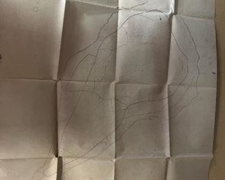 Battlefield map of Iwo Jima