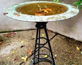 Iron Bird Bath $165 or bid #26