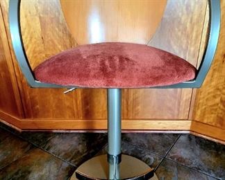 Sculpted Steel Bar Chair $150 or bid #11