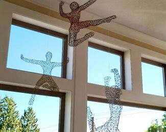 "Dancers" in 18" Scale mobile by artist MICHAEL GARD of San Francisco, CA $850 or bid #12