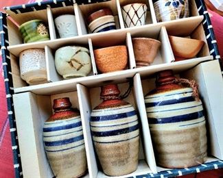 Japanese Triple Bottle Sake Set