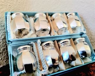 Set of 8 Sterling Salt & Pepper Shakers