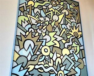 "Signs of Life" by Portland artist TOM CRAMER $850 or bid #35