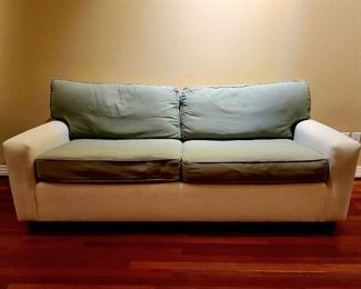 Mitchell Gold & Bob Williams slip-cover sofa $350 or bid #43