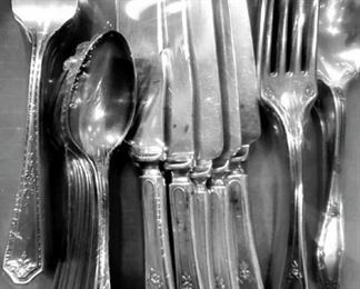Vintage silverplate flatware