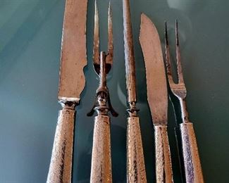 Vintage Sterling Carving Set