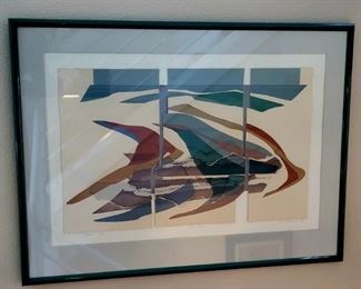 "Summer Sea" 22/75 artist signed RICHARDS 1984 $220 or bid #50