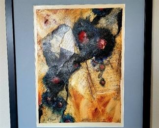 "The Enigma" mixed media by KINDRA CRICK $350 or bid #52