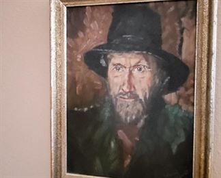 Vintage portrait in memory of P.o.W. Frank Wazek by HERBERT LACKEY 1900-1957 $265 or bid #66