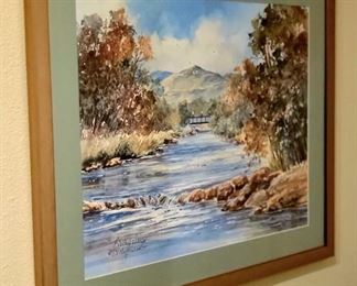 "Mountain Stream" BECKY PEARSON $225 or bid #74