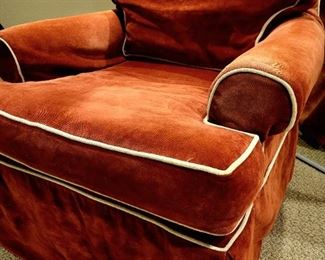 Velvet Swivel Rocker from Crate & Barrel $225 or bid #96