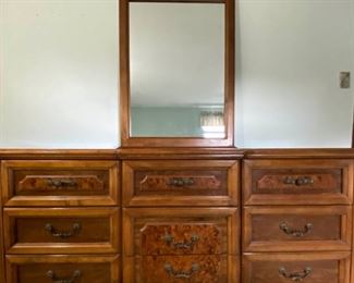 Broyhill Nine Drawer with Mirror