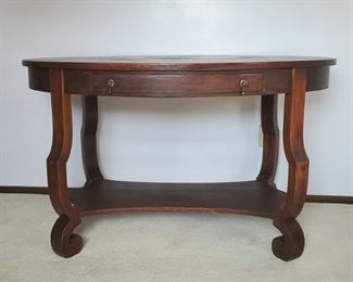 Empire Style Oval Library Table