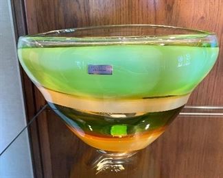 Evolution by Waterford art glass bowl with original box