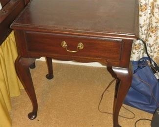 HENKEL HARRIS BEDSIDE TABLE.  EARLY SALE $175.  919-417-1950.