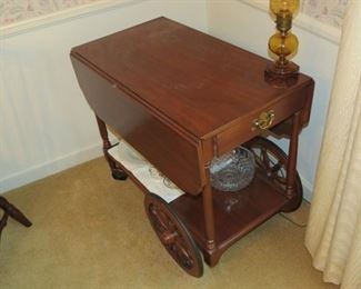 HENKEL HARRIS TEA CART.  BLACK CHERRY.  EARLY SALE $350.  919-417-1950.