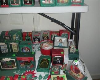 CHRISTMAS IS NOT FAR OFF!!  LOTS OF HALLMARK ORNAMENTS.