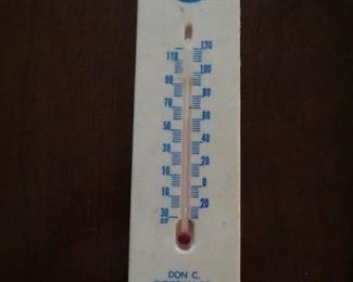 VINTAGE ESSO THERMOMETER.