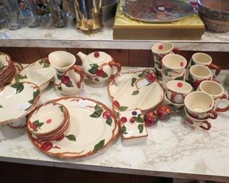 LOTS OF FRANCISCAN APPLE DINNERWARE.
