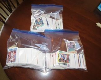 3 BAGS OF BASEBALL CARDS.