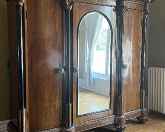 Incredible French Burled Wood Armoire ----On the Buy It Now listing, which is it's own listing on estatesales.net