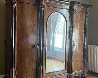 Incredible French Burled Wood Armoire ---On the Buy It Now listing which is it's own separate listing on estatesales.net