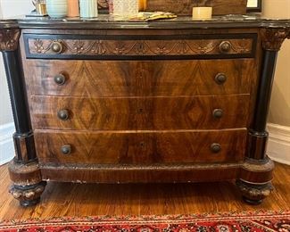 French Art Deco Burled Wood Dresser